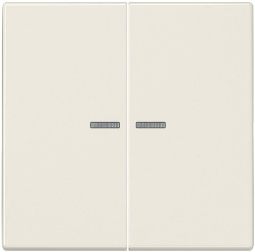 Лицевая панель Jung LS990 для 2-кл. выключателя с подсветкой бежевый картинка